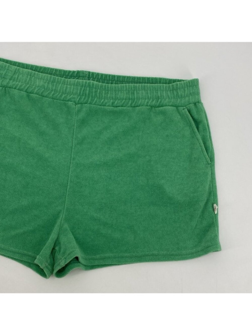 Araminta James Womens XL Terry Cruise Shorts Cotton Pockets Tropical Green - Picture 5 of 11